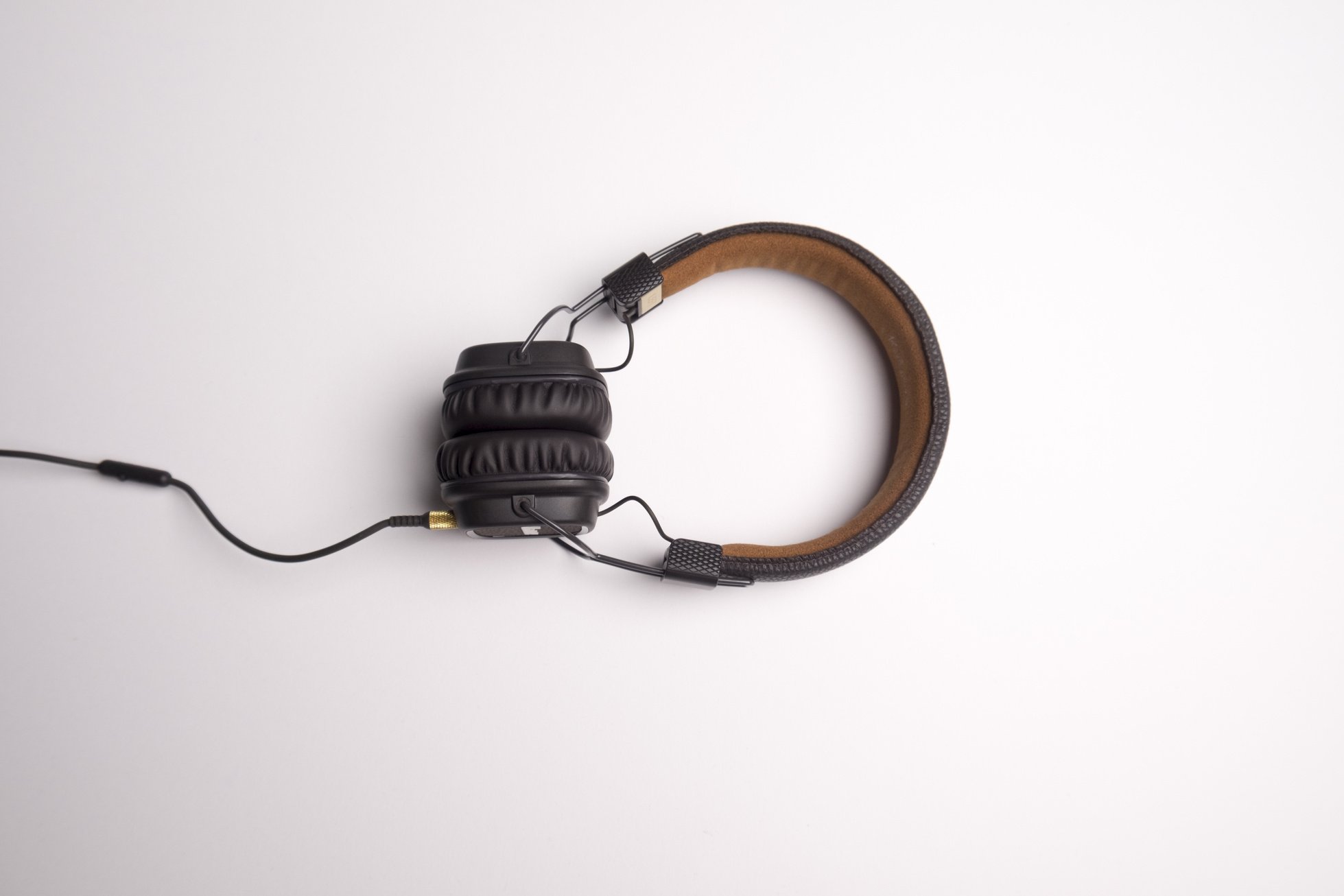 Headphones on White Background